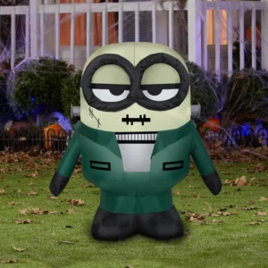 Minions Bob Frankenstein Costume Inflatable Yard 3' Foot Decoration Party Prop Sign Halloween