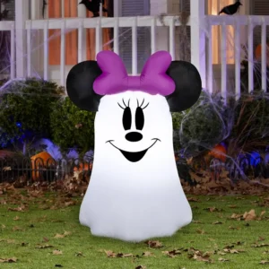 Minnie Mouse Ghost Inflatable Yard 3.5' Foot Decoration Party Prop Sign Halloween