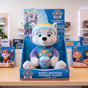 14" Paw Patrol Everest Birthday Themed Plush Plushy Toy in Collector's Display Box Gift Present Keepsake