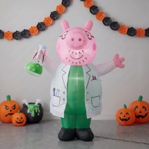 Peppa Pig Daddy Pig Inflatable Yard 6' Foot Decoration Party Prop Sign Halloween