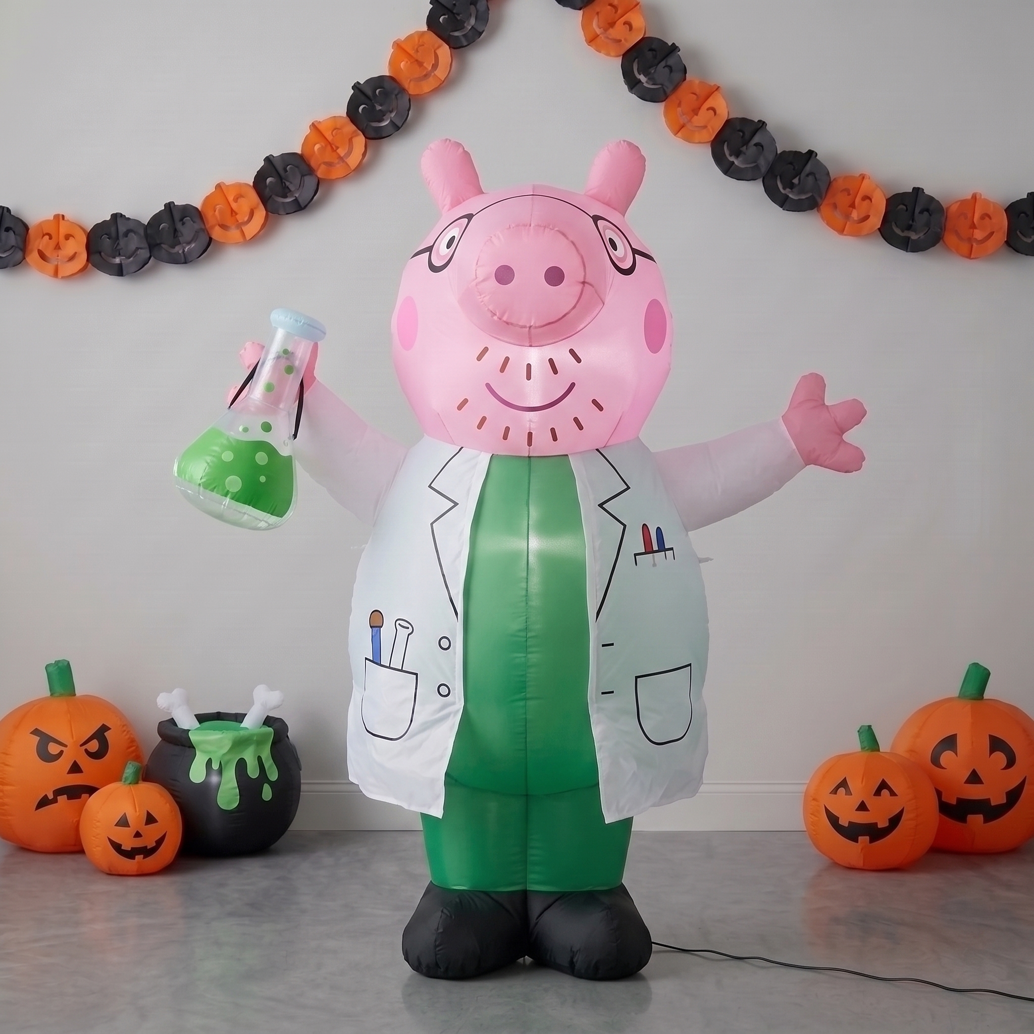 Peppa Pig Daddy Pig Inflatable Yard 6' Foot Decoration Party Prop Sign Halloween