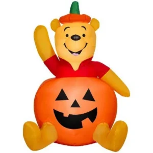 Winnie the Pooh Pumpkin Costume Inflatable Yard 3' Foot Decoration Party Prop Sign Halloween