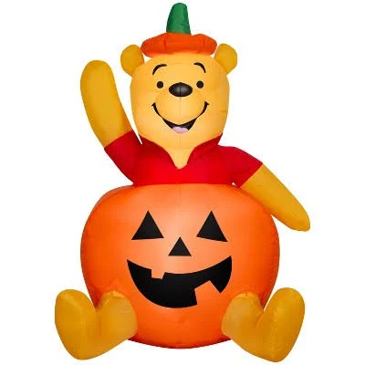 Winnie the Pooh Pumpkin Costume Inflatable Yard 3' Foot Decoration Party Prop Sign Halloween