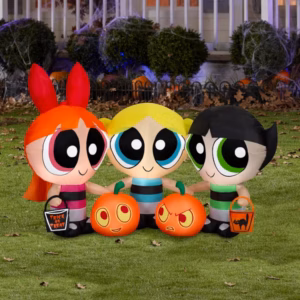 Powerpuff Girls with Pumpkins Inflatable Yard 4' Foot Decoration Party Prop Sign Halloween