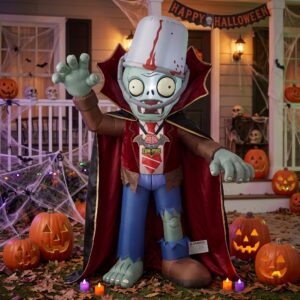 PVZ Plants vs Zombies Bucket Head Inflatable Yard 6' Foot Decoration Party Prop Sign Halloween