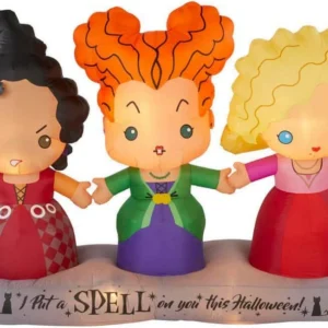 Hocus Pocus Sanderson's Sisters Witches Inflatable Yard 4' Foot Decoration Party Prop Sign Halloween