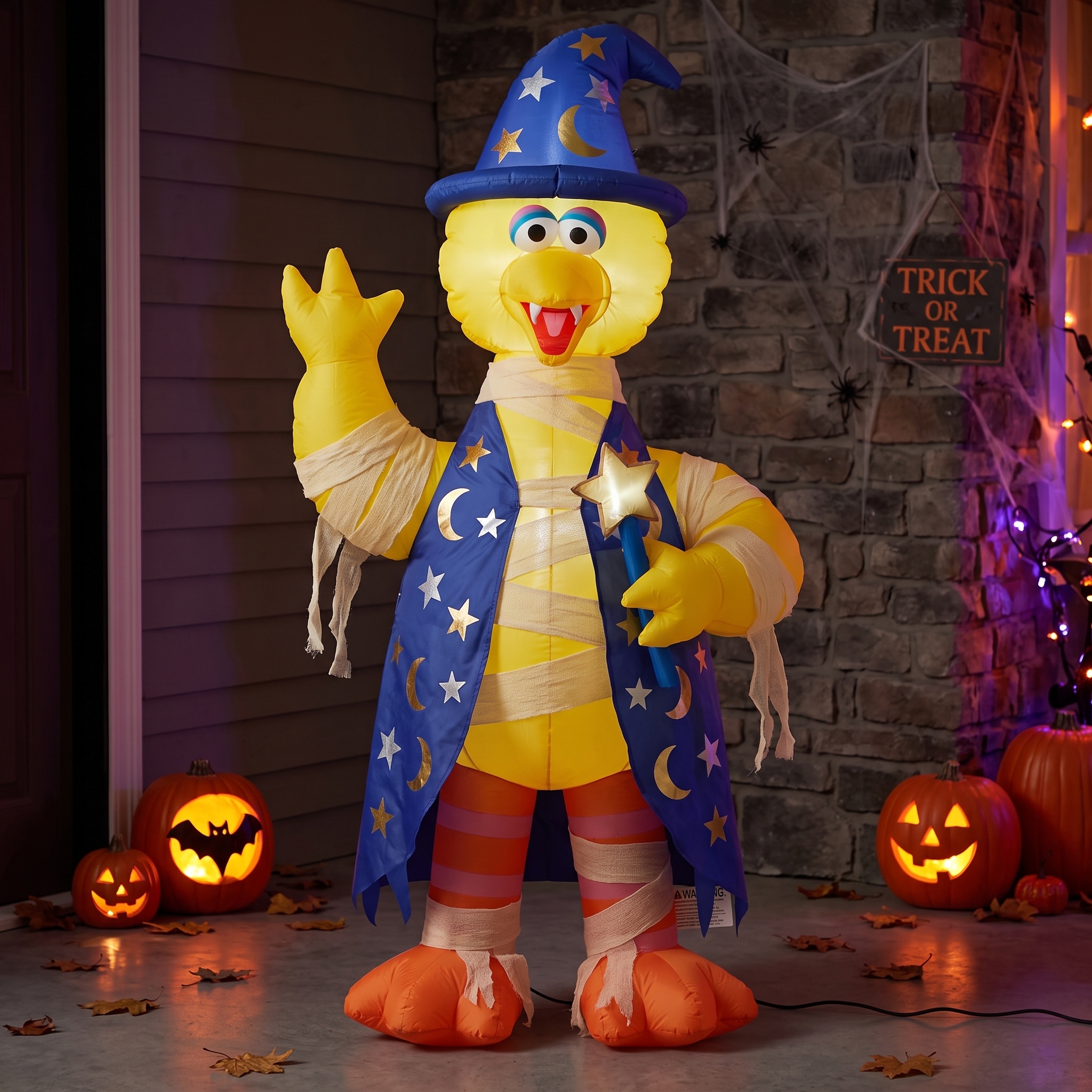 Sesame Street Big Bird Inflatable Yard 6' Foot Decoration Party Prop Sign Halloween