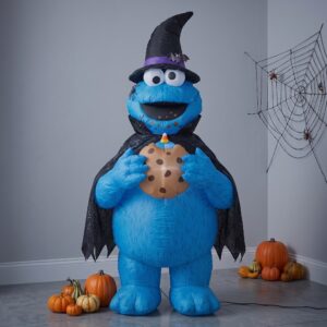 Sesame Street Cookie Monster Inflatable Yard 6' Foot Decoration Party Prop Sign Halloween