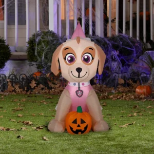 Paw Patrol Skye with Pumpkin Inflatable Yard 3' Foot Decoration Party Prop Sign Halloween