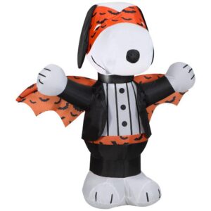 The Peanuts Snoopy Bat Costume Inflatable Yard 3' Foot Decoration Party Prop Sign Halloween