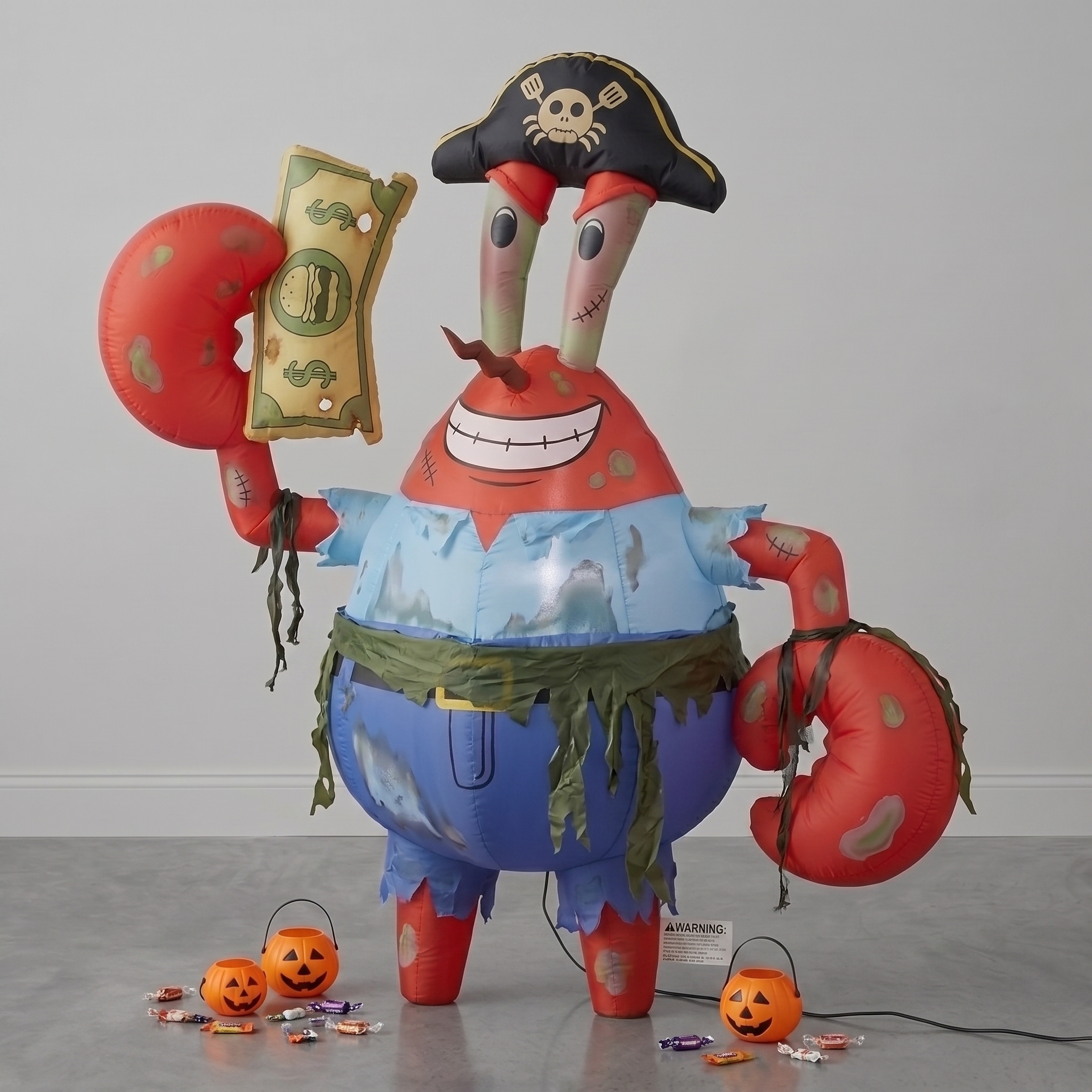 SpongeBob SquarePants Mr Krabs Inflatable Yard 6' Foot Decoration Party Prop Sign Halloween