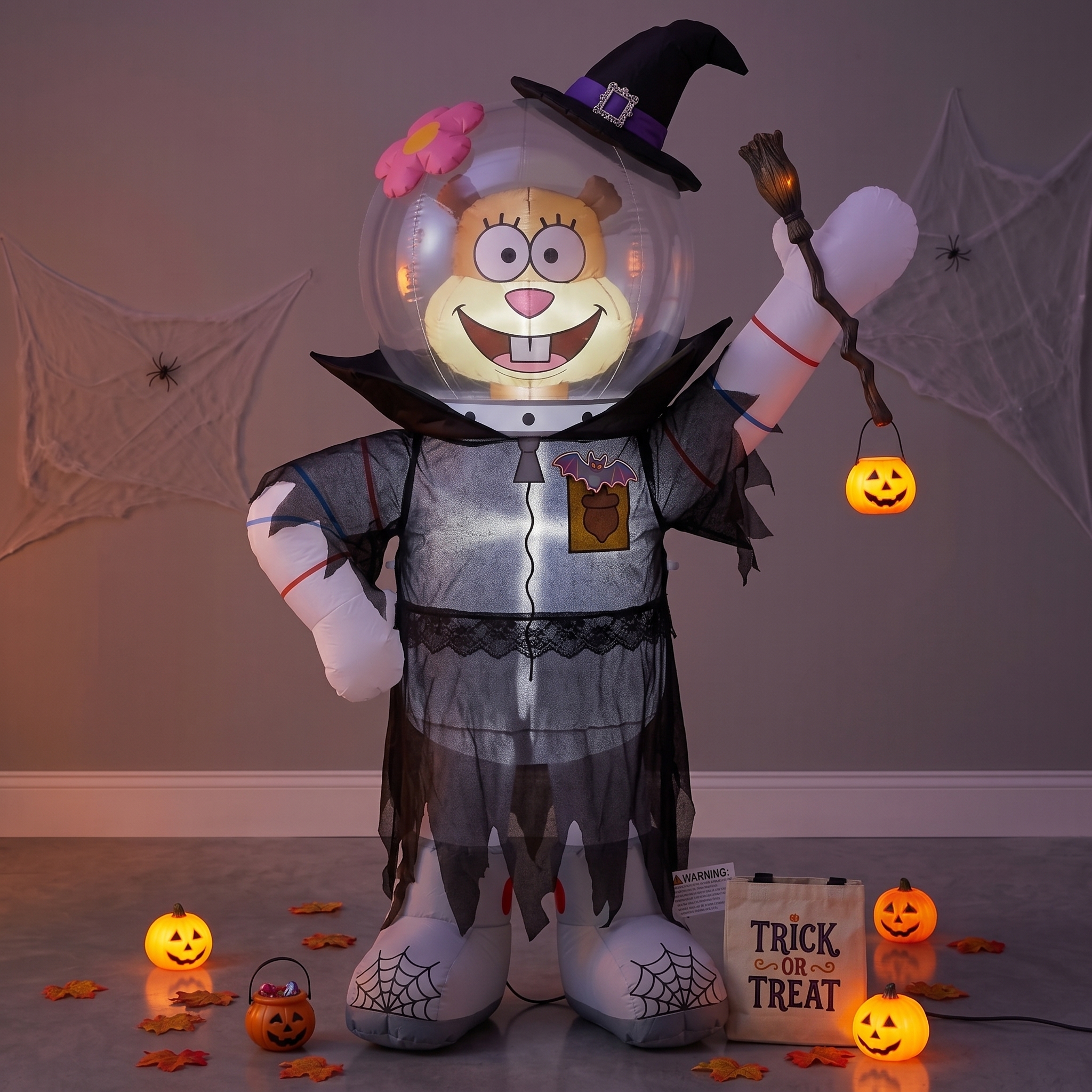 SpongeBob SquarePants Sandy Inflatable Yard 6' Foot Decoration Party Prop Sign Halloween