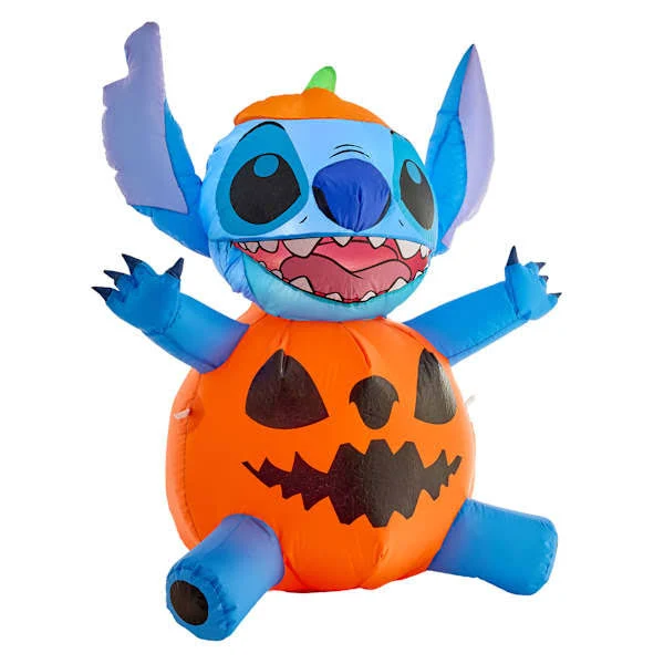 Stitch Alien Pumpkin Costume Inflatable Yard 3.5' Foot Decoration Party Prop Sign Halloween