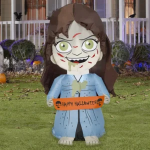 The Exorcist Girl Inflatable Yard 3.5' Foot Decoration Party Prop Sign Halloween