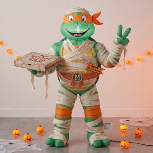 Ninja Turtles TMNT Mikey Michelangelo Inflatable Yard 6' Foot Decoration Party Prop Sign Halloween