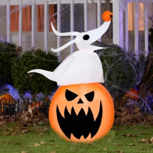 Nightmare before Christmas Zero on Pumpkin Inflatable Yard 3.5' Foot Decoration Party Prop Sign Halloween