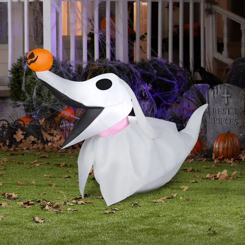 Nightmare before Christmas Zero Dog Inflatable Yard 2.5' Foot Decoration Party Prop Sign Halloween