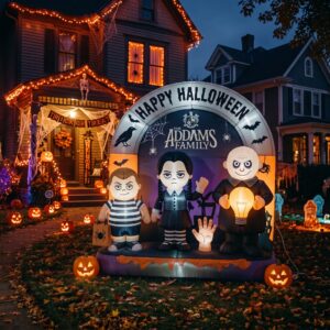 The Addams Family Characters Giant Yard Inflatable Scene 8' Foot Tall by 10' Foot Wide Decoration Party Prop Sign Halloween