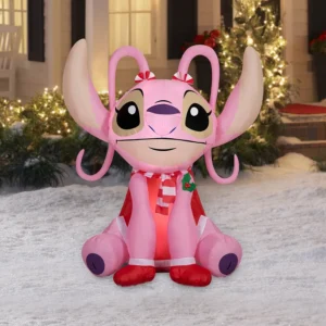 Stitch Angel with Scarf Inflatable Yard 4.5' Foot Decoration Party Prop Sign Christmas