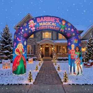 Blonde Barbie Dolls Theme Inflatable Arch Yard 9'x8' Foot Decoration Party Prop Sign Christmas
