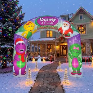 Barney & Friends Theme Inflatable Arch Yard 9'x8' Foot Decoration Party Prop Sign Christmas