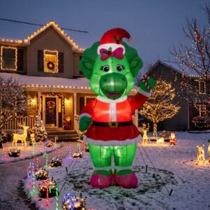 Barney & Friends Baby Bop 10' Foot Tall Massive Caracter Inflatable LED Blow Up Decoration Party Prop Christmas