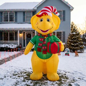 Barney & Friends BJ 10' Foot Tall Massive Caracter Inflatable LED Blow Up Decoration Party Prop Christmas