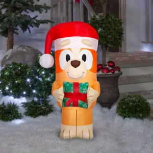 Bluey Bingo with Present Inflatable Yard 3.5' Foot Decoration Party Prop Sign Christmas