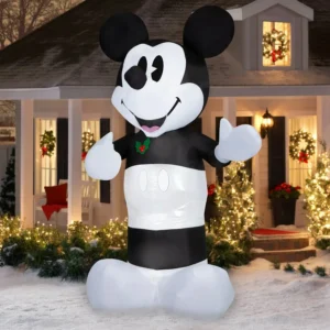 Mickey Mouse Black and White Inflatable Yard 10' Foot Decoration Party Prop Sign Christmas