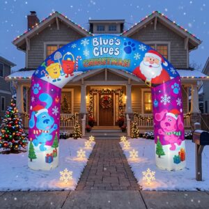 Blue's Clues Theme Inflatable Arch Yard 9'x8' Foot Decoration Party Prop Sign Christmas