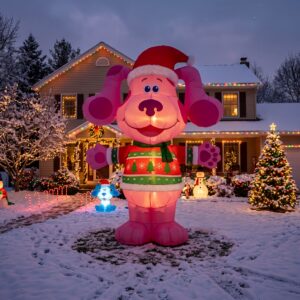 Blue's Clues Magenta 10' Foot Tall Massive Caracter Inflatable LED Blow Up Decoration Party Prop Christmas