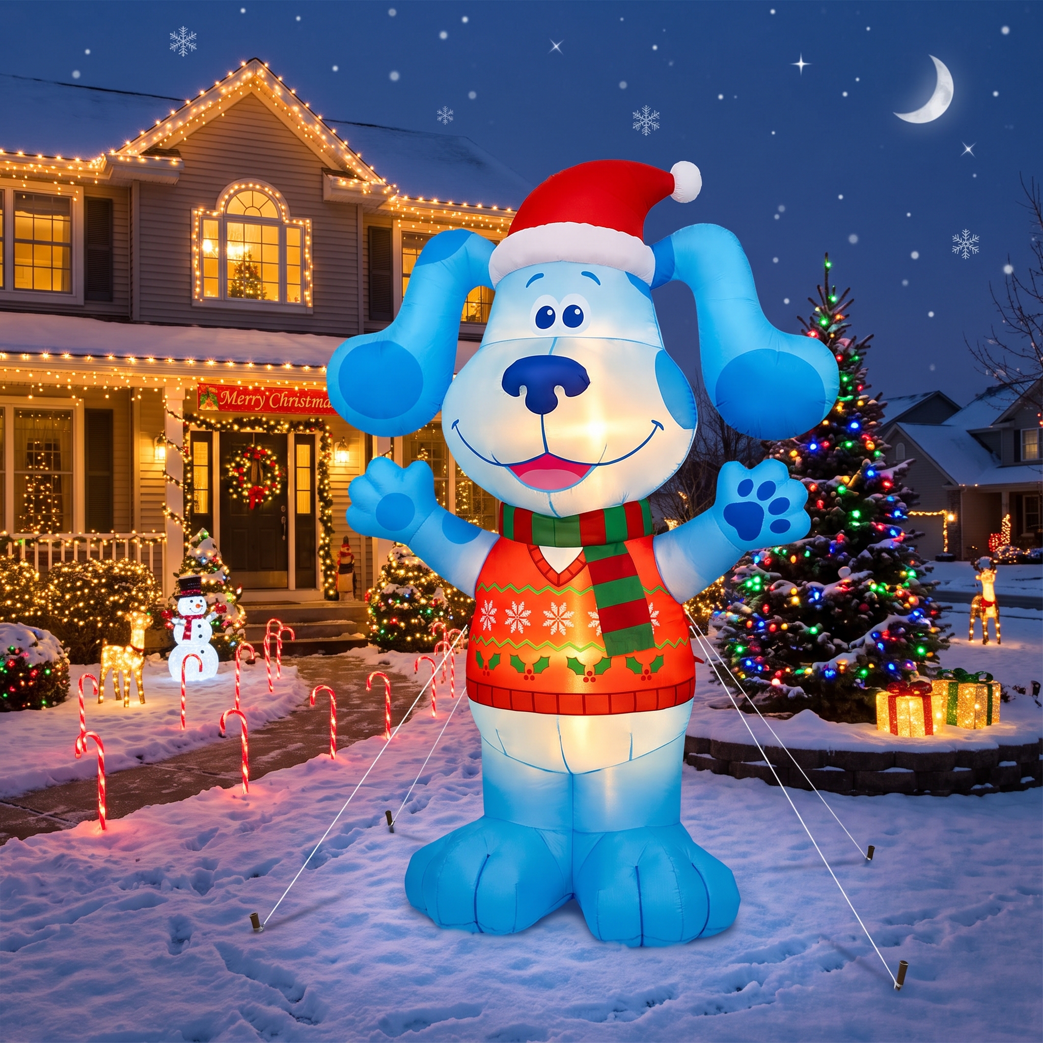 Blue's Clues 10' Foot Tall Massive Caracter Inflatable LED Blow Up Decoration Party Prop Christmas