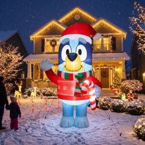 Bluey Heeler 10' Foot Tall Massive Caracter Inflatable LED Blow Up Decoration Party Prop Christmas