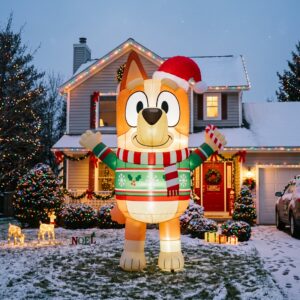 Bluey Bingo Heeler 10' Foot Tall Massive Caracter Inflatable LED Blow Up Decoration Party Prop Christmas