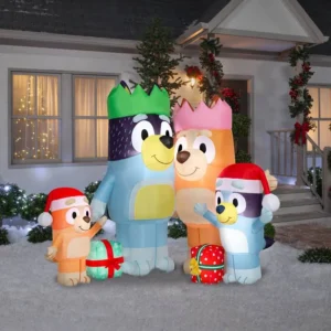 Bluey Heeler Family Scene Inflatable Yard 6' Foot Decoration Party Prop Sign Christmas