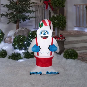 Rudolph the Red Nosed Reindeer Bumble in Suspenders Inflatable Yard 3.5' Foot Decoration Party Prop Sign Christmas