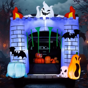 Trunk or Treat Haunted Castle Halloween Car Decor Inflatable Yard 6' Foot Decoration Party Prop Sign Halloween