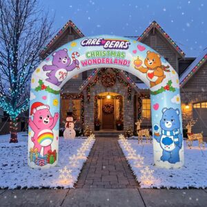 Care Bears Theme Inflatable Arch Yard 9'x8' Foot Decoration Party Prop Sign Christmas