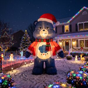 Care Bears Grumpy Bear 10' Foot Tall Massive Caracter Inflatable LED Blow Up Decoration Party Prop Christmas
