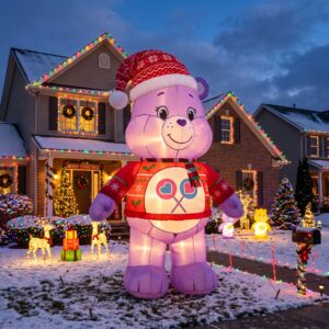 Care Bears Share Bear 10' Foot Tall Massive Caracter Inflatable LED Blow Up Decoration Party Prop Christmas