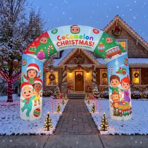 Cocomelon Theme Inflatable Arch Yard 9'x8' Foot Decoration Party Prop Sign Christmas