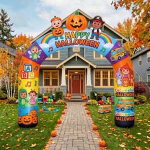Cocomelon Theme Inflatable Arch Yard 9'x8' Foot Decoration Party Prop Sign Halloween