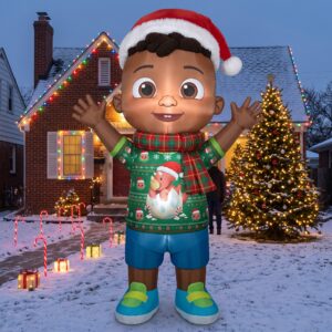 Cocomelon Cody 10' Foot Tall Massive Caracter Inflatable LED Blow Up Decoration Party Prop Christmas