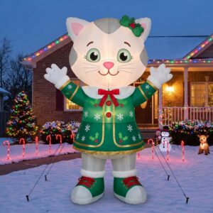 Daniel Tiger's Neighborhood Caterina 10' Foot Tall Massive Caracter Inflatable LED Blow Up Decoration Party Prop Christmas