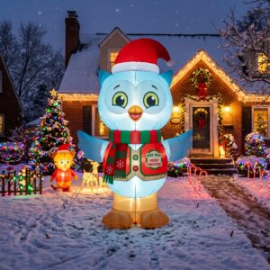 Daniel Tiger's Neighborhood O the Owl 10' Foot Tall Massive Caracter Inflatable LED Blow Up Decoration Party Prop Christmas