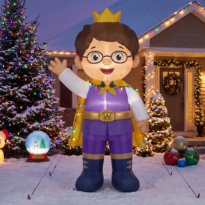 Daniel Tiger's Neighborhood Prince Wednesday 10' Foot Tall Massive Caracter Inflatable LED Blow Up Decoration Party Prop Christmas