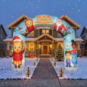 Daniel Tiger Theme Inflatable Arch Yard 9'x8' Foot Decoration Party Prop Sign Christmas