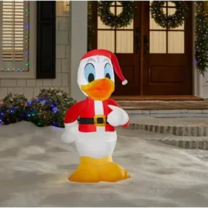 Donald Duck Santa Claus Outfit Suit Inflatable Yard 3.2' Foot Decoration Party Prop Sign Christmas