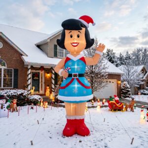 The Flintstones Betty 10' Foot Tall Massive Caracter Inflatable LED Blow Up Decoration Party Prop Christmas