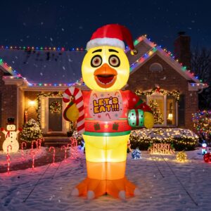 FNAF Five Nights at Freddy's Chica 10' Foot Tall Massive Caracter Inflatable LED Blow Up Decoration Party Prop Christmas